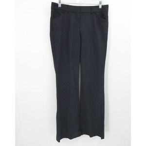 Theory‎ Pants Womens 6 Navy Wool Straight Leg Trouser Career Office USA